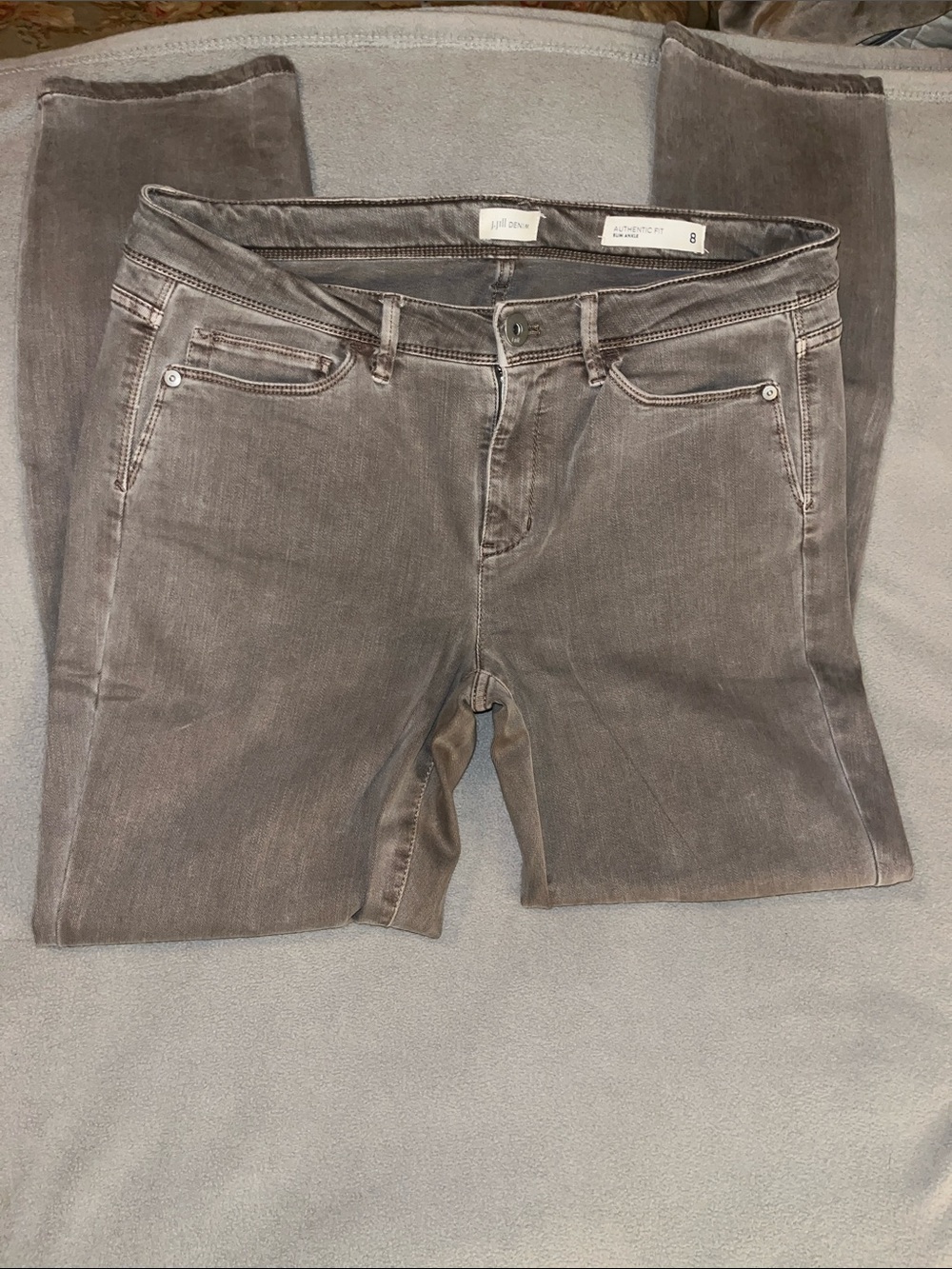 J. Jill Slim Ankle Jeans in light mocha